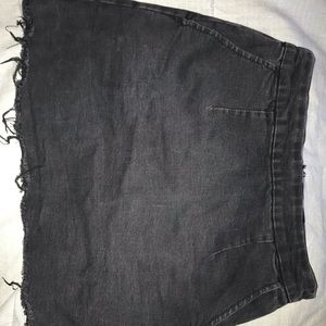 Forever 21 high-rise jean mini skirt